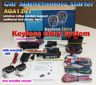 Car Alarm Remote Starter Keyless Entry Acura Audi BMW Buick Cadillac 