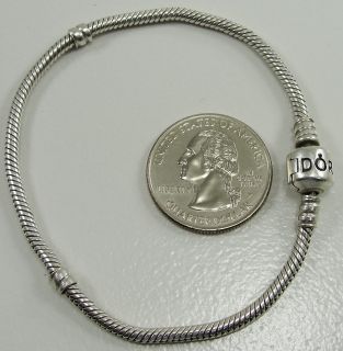 Authentic Pandora Sterling Silver Snake Chain Charm Bracelet Pandora 