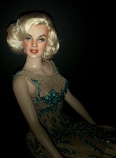 OOAK Marilyn Monroe Inspired Franklin Mint Repaint Doll