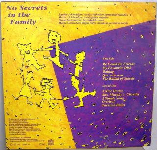 No Secrets in The Family LP Art Rock Avant Garde Recrec