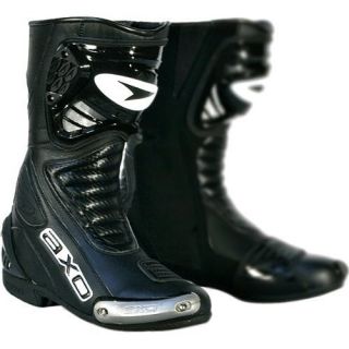 New AXO Primato II Mens Motorcycle Black Road Riding Boots Size 13 48 