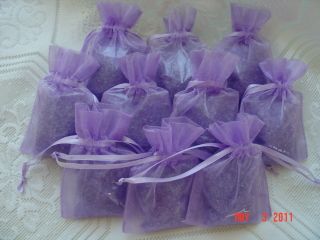 Lavender 40 Bath Salt Salts Organza Bags Shower Favors