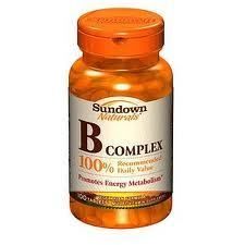 12 Bottles B Complex Sundown Naturals Vitamin 100 Tablets Per Bottle 