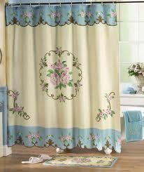   Pink Rose Design Shower Curtain Rug Accessory Set Bath Decor