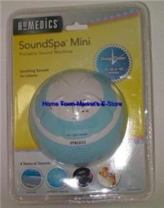   Soundspa Mini Sound Machine 4 Natural Sounds Sleep Timer New