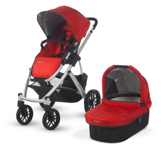   Stock 2012 UPPAbaby Vista Travel Single Baby Stroller Red Denny