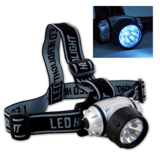 Headlamp 9 LED Mining Hiking Camping Head Gear Safety Tools Bike Night 