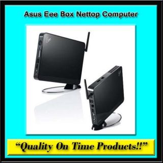 New Asus Eee Box Nettop Computer Intel Atom D510 1 66 GHz Small Black 
