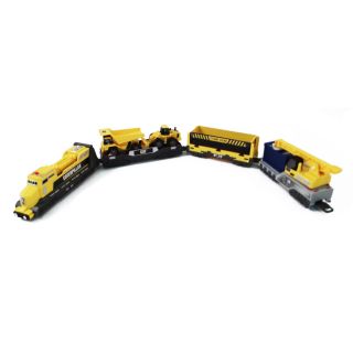   Construction Iron Diesel Motorized Train Set Battery Operated
