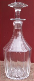 Antique Baccarat Decanter French Cut Crystal Glass 1840