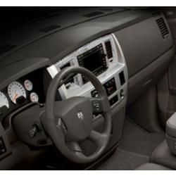 Dodge RAM Sport Carbon Fiber Navigation Radio Bezel Slate Gray 