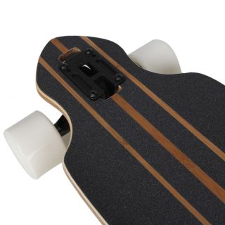 Bamboo Drop Through Complete Skateboard Longboard thru 9 5X41 Black 