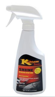 New Custom Shop Shine Detailing Spray Wax 16fl oz Auto