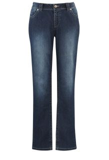 Avenue Plus Size Tall Embroidered Pocket Straight Leg Jean