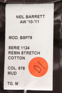 Neil Barrett New Man Coat Blazer Sz M ITA Defect Piece BSP76 1124 Made 