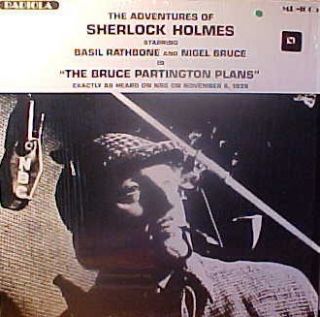 Sherlock Holmes LP Basil Rathbone Nigel Bruce Radiola