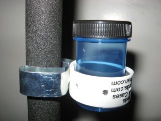 Oboe Bassoon 1 oz Blue Reed Soaking Cup Stand Clip Set