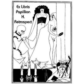   Gift Personalized EX libris Bookplates Featuring Beardsley Art