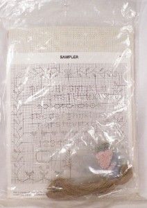 Counted Bead Embroidery Cross Stitch Sampler Kit 1984 MPR Associates 