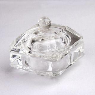 1pc Clear Crystal Dappen Dish Nail Art Acrylic Liquid Powder Glass 