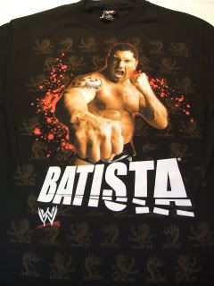 Classic Batista I Walk Alone WWE Wrestling T Shirt