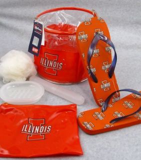 College Shower Caddy Tote Set University of Illinois