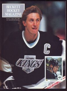 1990 Beckett Hockey Magazine Issue 1 Wayne Gretzky
