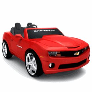 Kids Battery Powered Ride on Toy 2 Seats Seater Red Camaro Sports Car 