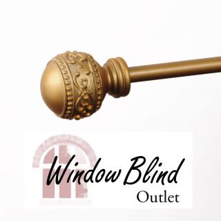   Blind Outlet Carrington Curtain Drapery Rod Gold 