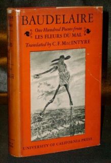Baudelaire Les Fleurs Du Mal 100 Poems 1947 HC DJ