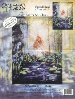   EMBELLISHED CROSS STITCH KIT THE WISHING POOL BY MARY BAXTER ST CLAIR