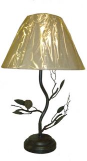 Bird Tree Branch Accent Metal Table Lamp Desk Light