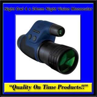 New Night Owl 4x24mm Night Vision Monocular Ir Infrared Optics 