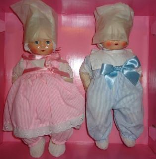 NIB HORSMAN Tynie Tinie Twins Boy Girl Baby Dolls