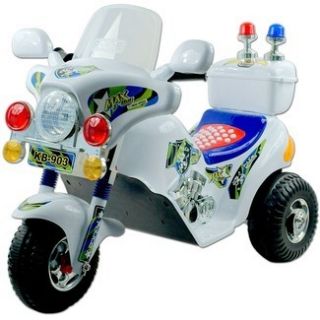 NEW Police Motorcycle Battery Operated Ride On Toy Charger Lights 