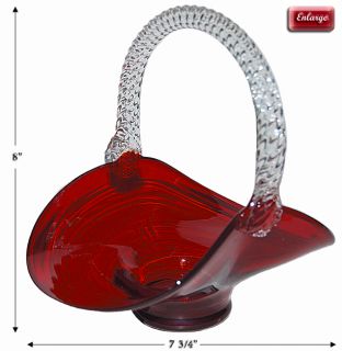   era ruby 20 jennie basket with its reeded glass handle this style