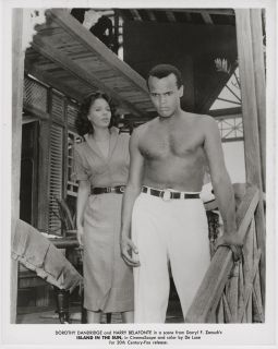 Harry Belafonte Dorothy Dandridge Island in the Sun 1957 ORIG scene 