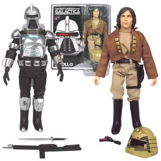 Battlestar Galactica Cylon and Captain Apollo Action Figures 2 Figures 
