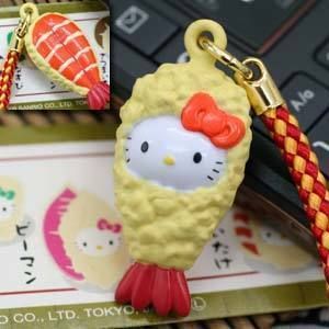   Kitty Pendant Charm with Strap Bell for Mobile Phone HK521 2cm