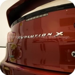 BIG CHROME Evolution X Rear Trunk Lancer EVO X 3D Car Badge Decal 
