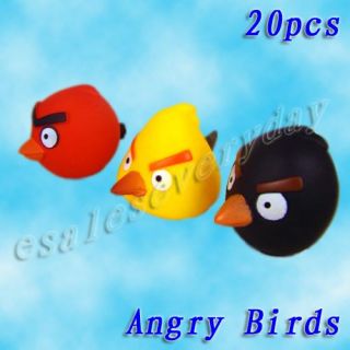 Set of 20 New Lovely Animal Angry Birds Baby Bath Toys
