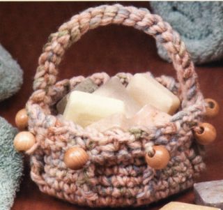 Beaded Basket & Crochet Hook Holder Crochet Pattern Instructions