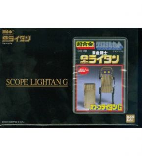 Chogokin Vintage Package Scope Lightan Gold Figure New