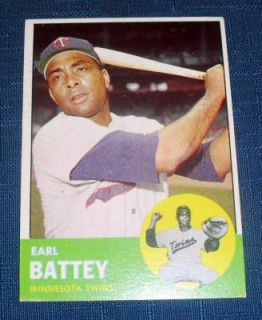 1963 Topps Baseball Earl Battey 410 Collection Set Break NRMT 11112 