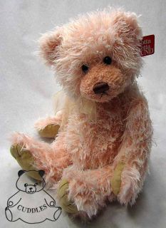 Alicia Pink Teddy Bear Stuffed Animal Plush Toy Gund Sitting Love Cute 