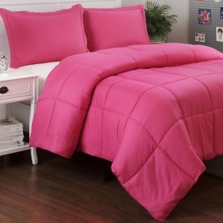   Set Solid Pink Girls Bedding Bed in A Bag Queen Full King