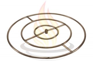   Capacity Round Stainless Steel Fire Pit Burner Ring Propane LP