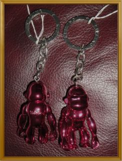 NWT Kipling Monkey Ape Key Ring Hip Coll Pink Fuschia Robotic Monkey 