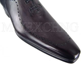 Francesco Benigno Elegant Italian Oxfords Shoes UK 8