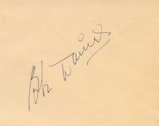 BEBE Daniels Autograph Vintage Signed Album Page